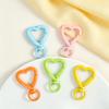 Colorful Heart-Shaped Keychains: DIY Jewelry Accessories with Spray-Painted Spring Clasps and Zinc Alloy Jump Rings