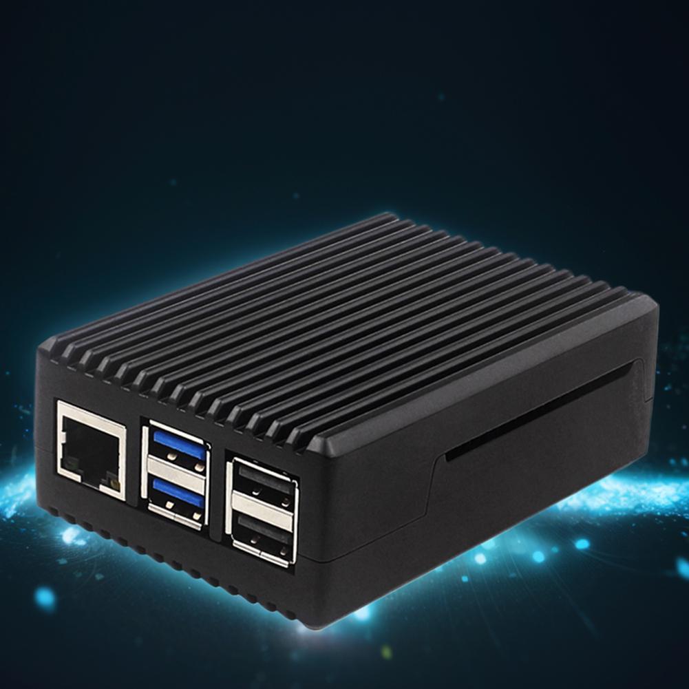 Metal Case with Pi 5 Active Cooler Aluminum Alloy Case Case Heatsink Cooler Case with Heatsink Fan for Raspbery Pi 5