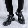 Fashion 2024 New Business Men's Casual Leather Shoes Breathable Soft Sole Anti-slip Wearable Driving Shoes for Men Lace-up Male Sneakers