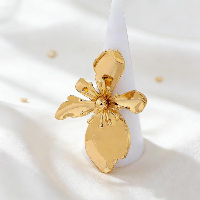 Stilvolle und Elegante Blumenbrosche, 2026 Neue Trendige Retro Unregelmäßige Blumenbrosche Anstecknadel, Bekleidungszubehör.
