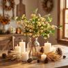 Künstlicher Kürbis Zweig Stecker für Thanksgiving Heimdekoration Herbst Tischmittelstück