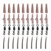 Fishing Gear Accessories Fishing Tackle Leads Clip Fast Change Swivels Anti Entanglement Sleeves for Rigs 40pcs