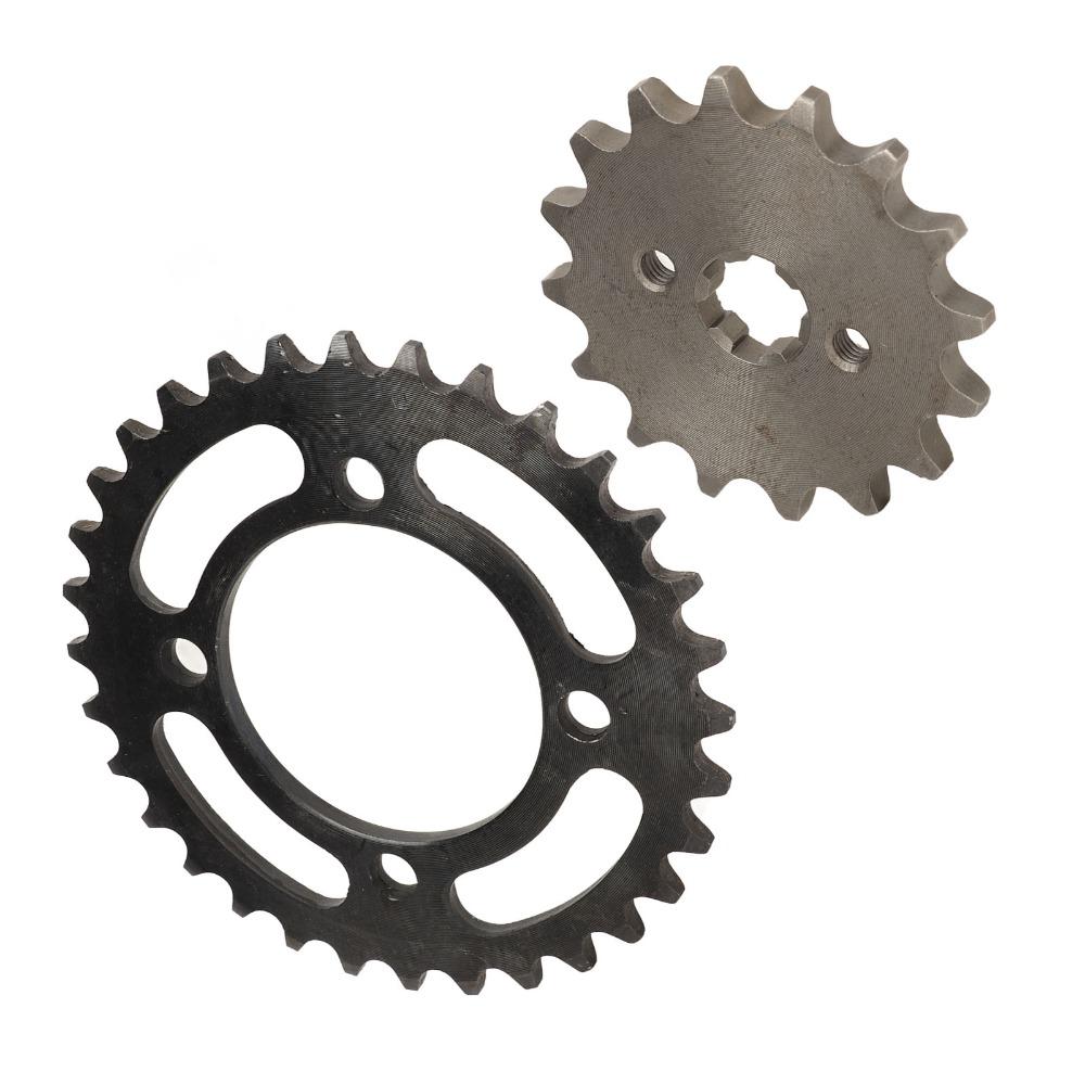 420 Pitch Drive Sprocket Kit Steel Motorcycle Sprocket Set Durable Chain Sprocket Kit  for Bikes