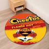 Cheetos Printed Round Rug Carpet Chair Rug Area Rug Entryway Doormats,for Office Chair Living Room Bedroom Kitchen Room.