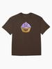 Cupcake & Friends Purple Cupcake Cartoon Oversized Unisex T-Shirt