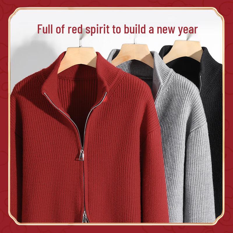 TonLion Men's Winter Knit Cardigan Jacket