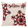Christmas Elk Forest Car Neck Guard Home Sofa Pillowcase Christmas Pillowcase with Core