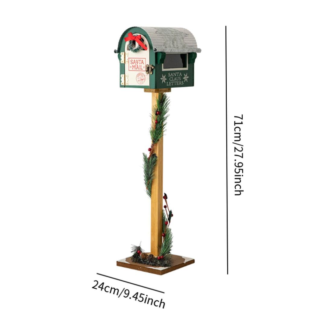 Christmas Decoration Mailbox Decorative Letter Box for Cafe Front Door