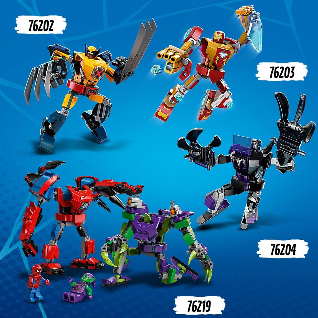 LEGO Super Heroes Marvel Avengers Spider-Man Vs. Green Goblin Mech Suit Battle 76219 Toy Blocks Gift Superhero American Comic Book Boys Ages 7 and Up