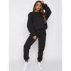 Long Sleeved Hoodie with Tie up Pantsset Long Sleeves Sweatshirt Shoelace Pants Suit