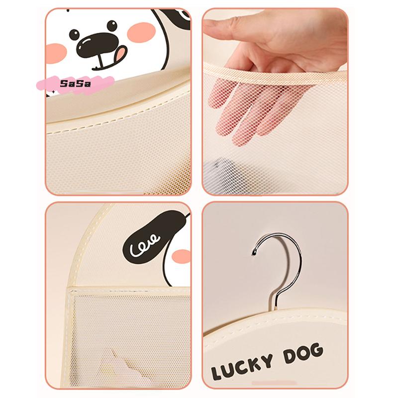 Mesh Storage Bag 1/2/3 Layer save Space Underwear Socks Organizer Breathable Wardrobe Closet with Clothes Hanger forOrganization