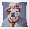 Victorian Bulldog Dachshund Dog Cushion Cover Vintage Highland Cow Stag Elephant Horse Camel Donkey Poster Pillow Case