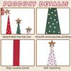 3PCS Set Wooden Christmas Tree Table Decor 0.6cm Creative Home Holiday Atmosphere Party Shooting Props