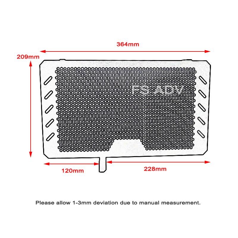 For Suzuki V-STROM DL650 VSTROM DL 650 VSTROM650 2013-2023 Motorcycle Radiator Grille Guard Protector Grill Cover Protection
