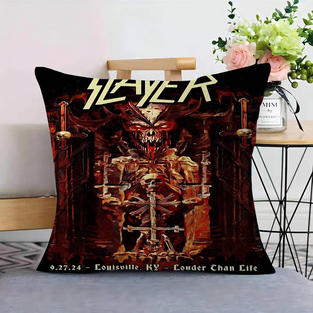 Band S-Slayer-R Maple Design Cushion Cover Happy Autumn Harvest Decor Holiday Decorati Pillow Cover