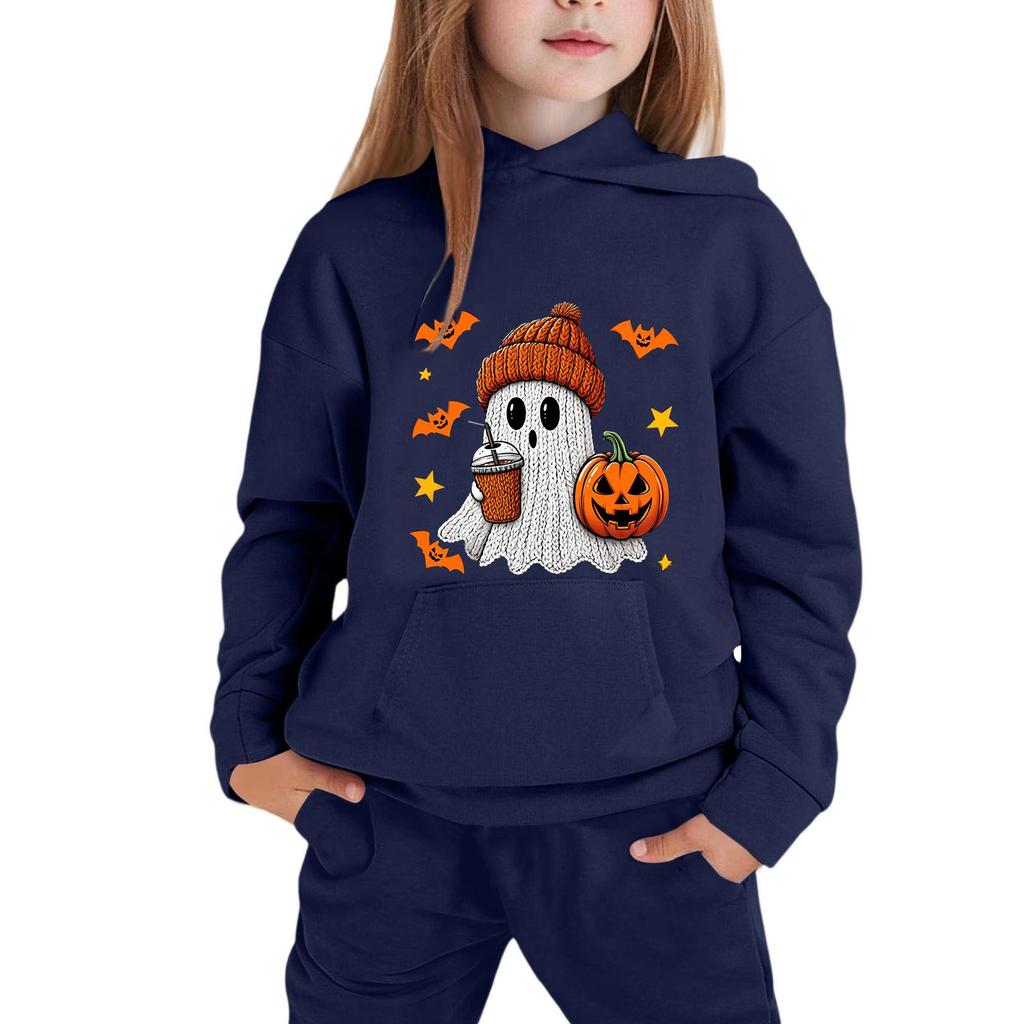 Children's Hoodie with Halloween Print for Casual Wear