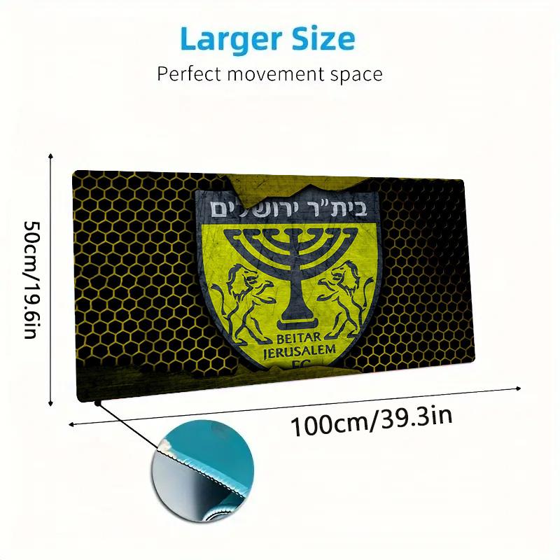 Beitar Jerusalem Football Club2 Print Cushion Non-slip Laptop Tablet Big Mousepad XXL Mat Mini PC Playmat With Lock edge
