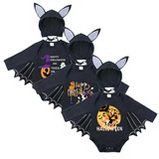 2025 Halloween Pumpkin Long Sleeve Baby Onesie Romper