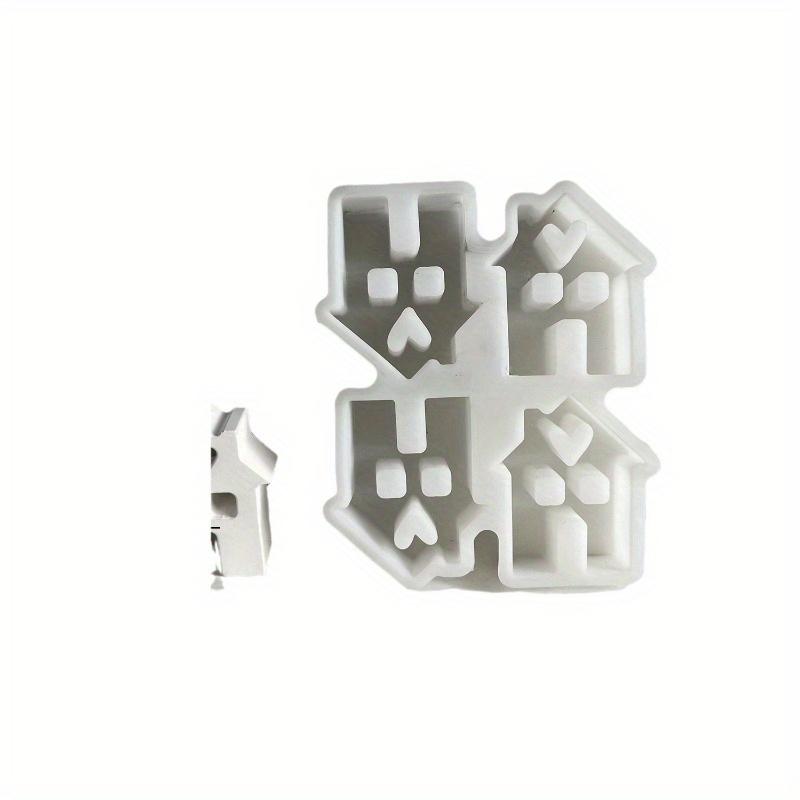 Liebeshaus Ornamente Plug-in Silikonform 4 Ebenen Kamin Kleine Hausformen Gips Kuchenform Liebeshaus Tischdeko