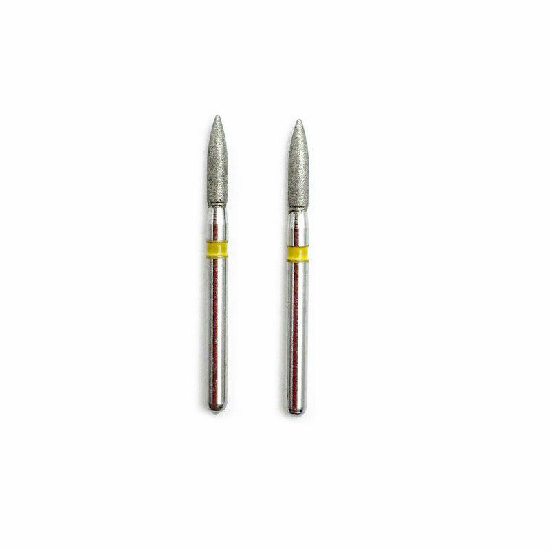 10 ks Zubné diamantové vrtáky pre vysokorýchlostný násadec 1,6 mm stopka Nástroje na bielenie zubov FO-20EF