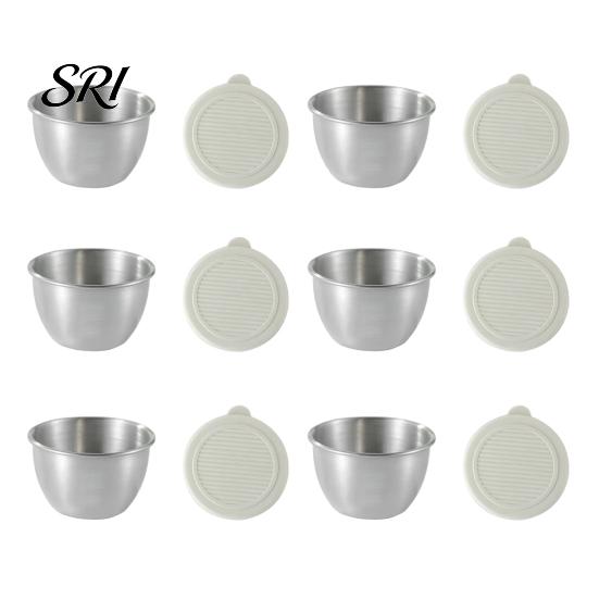 Travel Condiment Container Salad Dressing 1.6oz Leakproof Airtight Dip with Lids Reusable Lunch Box Sauce Holder Stainless Steel Cups for Boxes