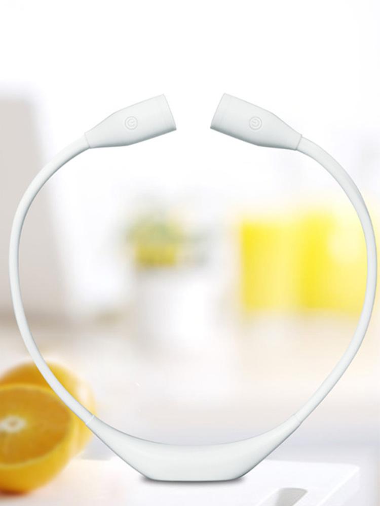 USB LED Book Light Rechargeable Night Run Lamp Stepless Dimming Work Lamp 360-degree Adjustment Hands Free for Camping Repairing