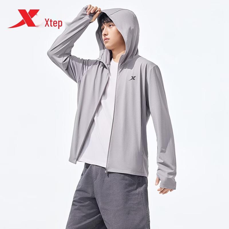 Xtep Men s Hooded UPF50+ Cooling Sun Protection Jacket L