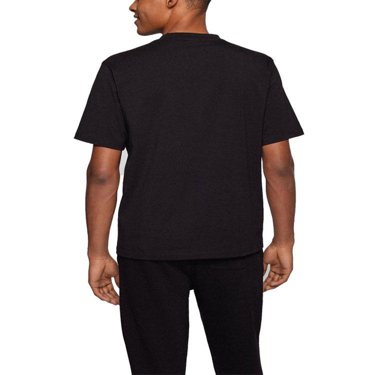 HUGO BOSS T Shirts Men's Black Crew Neck Moderate Straight Fit 50472217-001