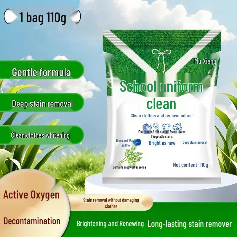 School Uniform Stain Removal Detergent: Fresh, Bright White for White Clothing