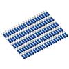 100PCS U Type Insulated Fork Spade Wire Connectors Blue Fork Terminals  Automotive Wiring