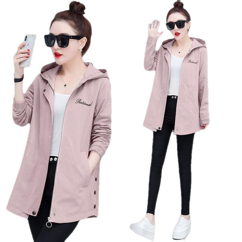 Plus Size Women's Footwear Windbreaker Women's Spring and Autumn Thin Women's Coat Women's