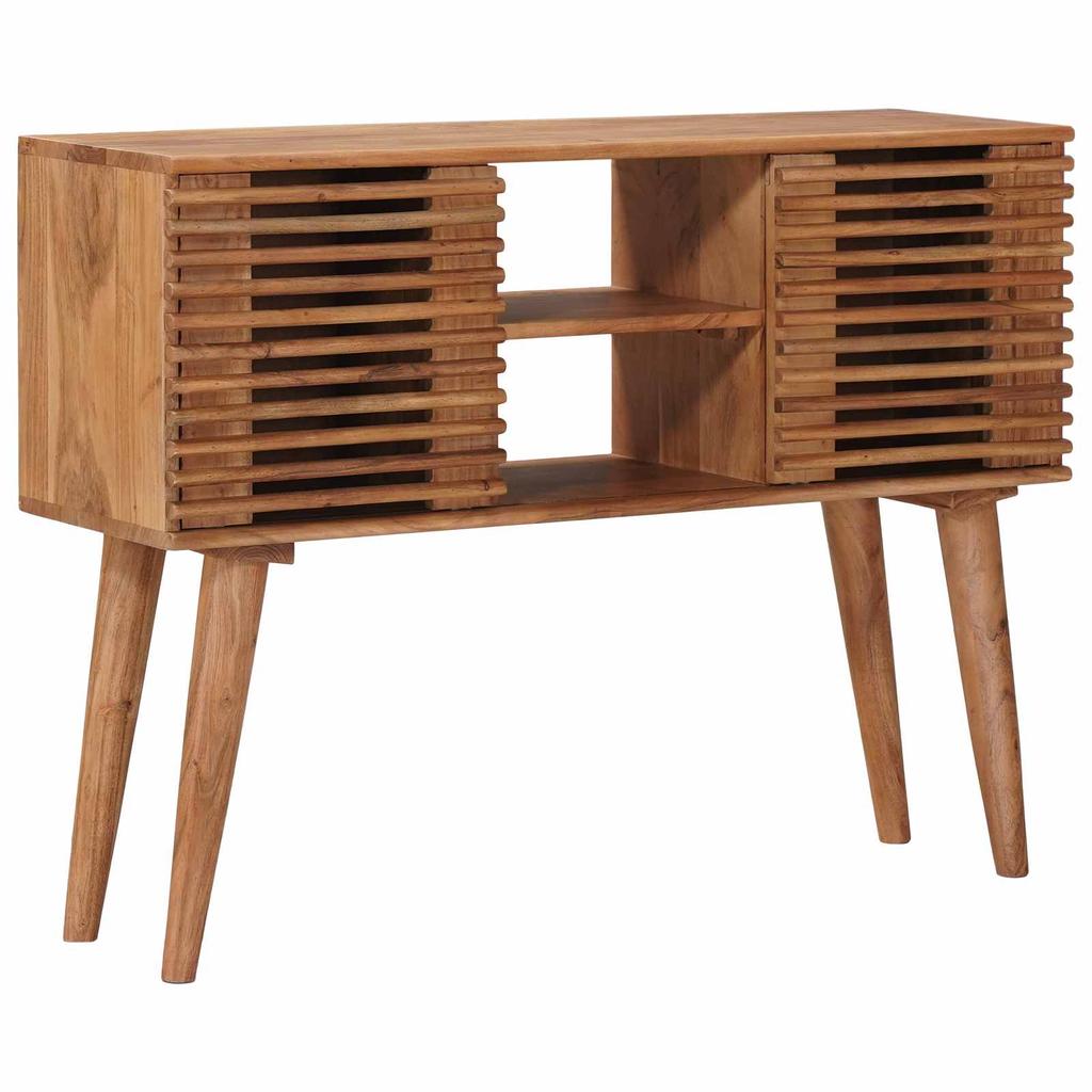 Handcrafted Side Table Teak Brown 100 x 30 x 75 cm