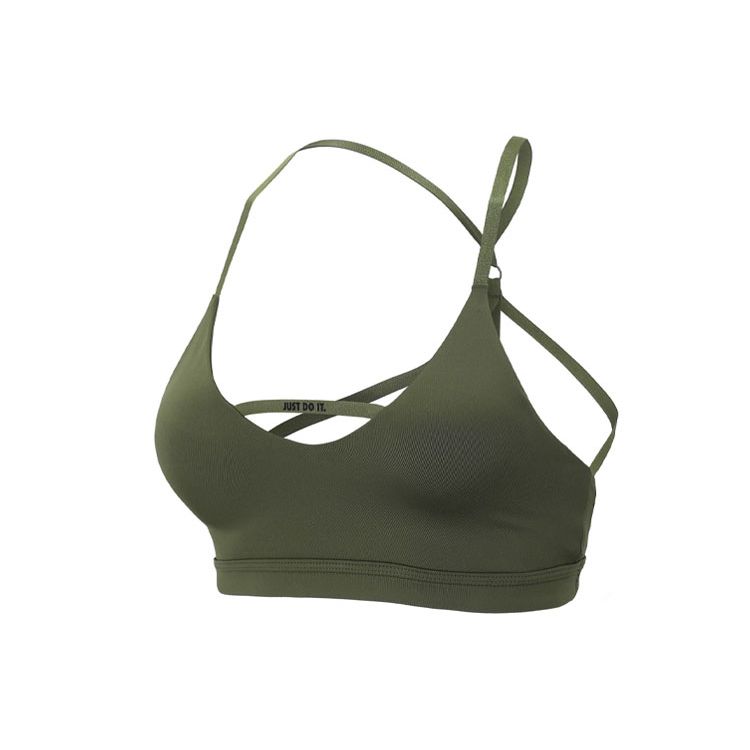 

Nike Indy Jdi Solid Низкоинтенсивная поддержка спортивный бюстгальтер женское нижнее белье милитари-зеленый CD7125-395 S