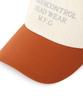 Eondeokeonteulol Cotton Logo Trucker Ball Cap Slogan / Soft Deep B B / Orange