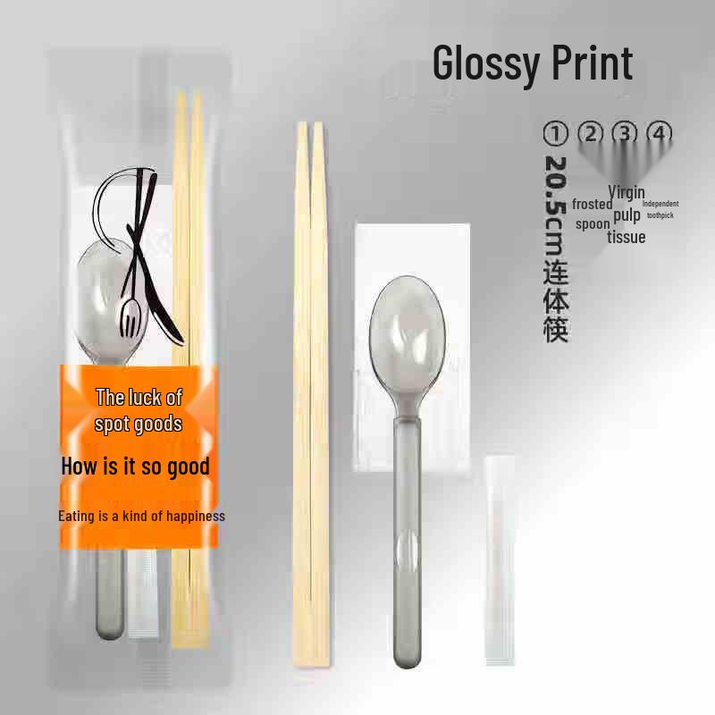 Disposable 4-in-1 Cutlery Set for Takeaway