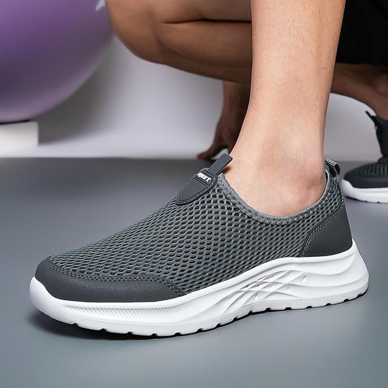 Summer shoes mesh shoes breathable sports casual shoes grid lazy mesh mesh shoes