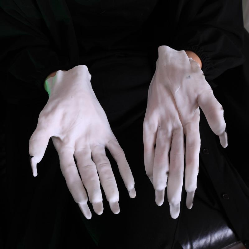 Halloween Horror Female Ghost Gloves Party Dress Up Props Makeup Ball Supplies Suitable for Haunted Houses