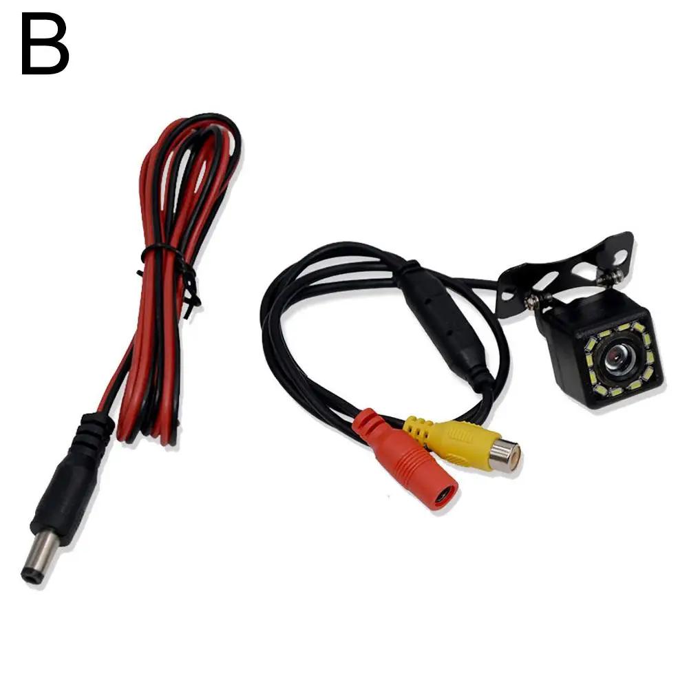 

Автомобильная камера заднего вида Сверхчеткое качество изображения Маленькая инфракрасная камера Ночное видение Помощь при движении задним ходом Внешние огни Солома 8 Ночь W0T3