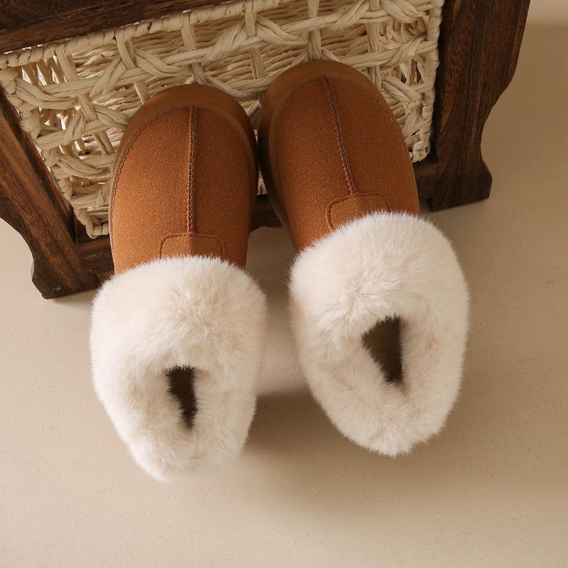 

Mao Mao snow boots women s winter new thick-soled short tube thickened one-pedal lazy cotton shoes women 41 коричневый