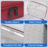 3-Layer Large Capacity EVA Hard Shell Storage Case Portable Travel Electronic Organizer with Mesh Pockets for Power Banks Phones