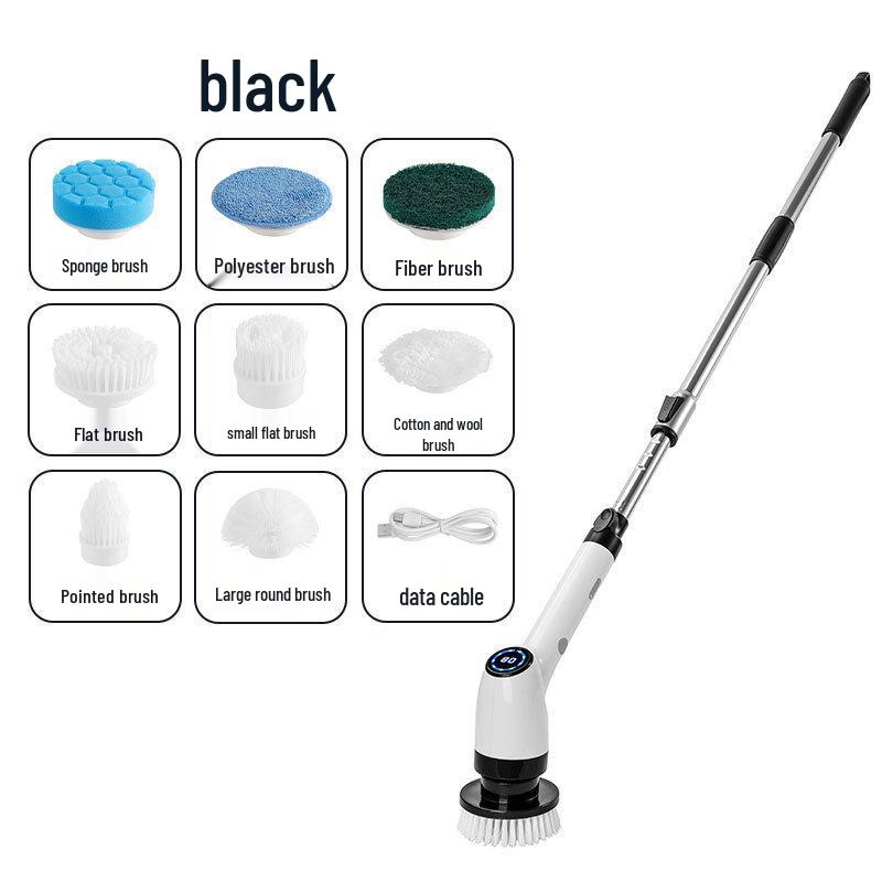 Wireless Retractable High-End Electric Cleaning Brush for Home and Bathroom