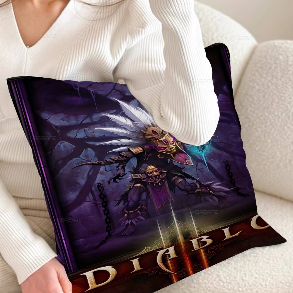 RPG Game D-Diablo 4 Personalized picture text home decorative pillows Household Gifts 45x45cm