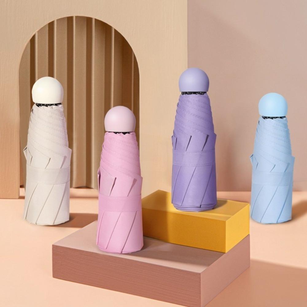 UPF50+ Sluneční Deštník Vinylové Cestovní Doplňky Nový Kapesní Slunečník pro Venkovní Použití