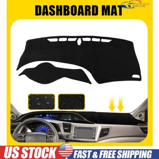 Fit For Honda Civic 2012-2015 Dashboard Cover Dashmat Dash Mat Cover Dash Pad