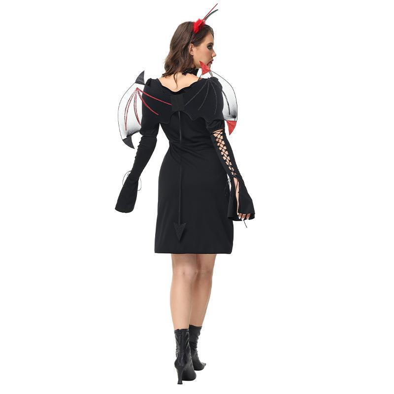 New female Halloween costume demon witch strap dress sexy witch stage performance suit