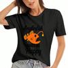 Anemone Fish Mode On Ladies Cotton T Shirt, Premium Cotton Quality Print, Durable, Casual Fashion, Vivid Clownfish Graphic Tee, Comfortable And Breath