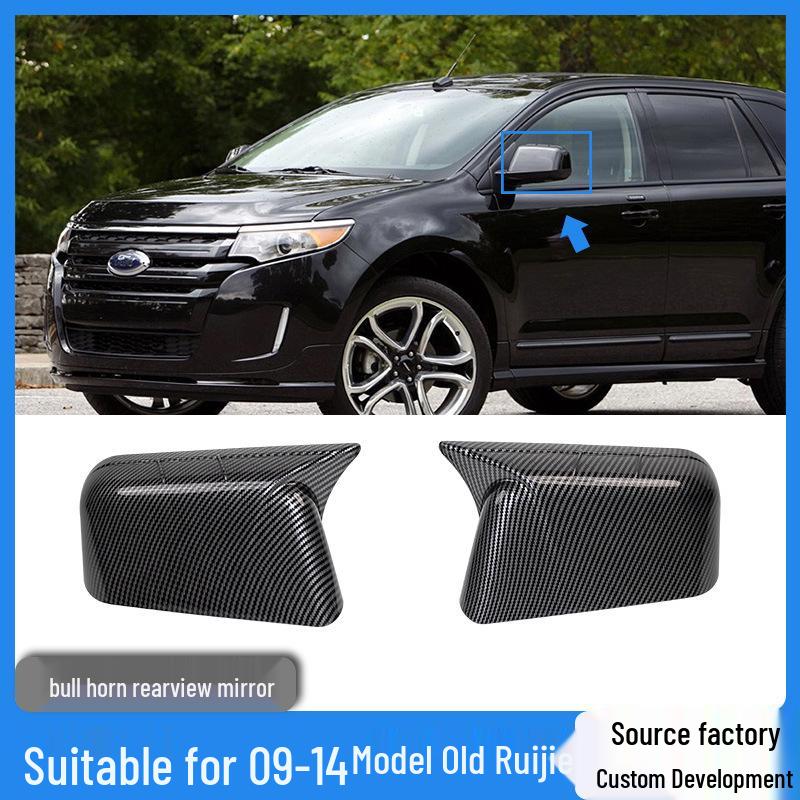 Ford Edge 07-11 Rearview Mirror Horn Cover Glossy Black