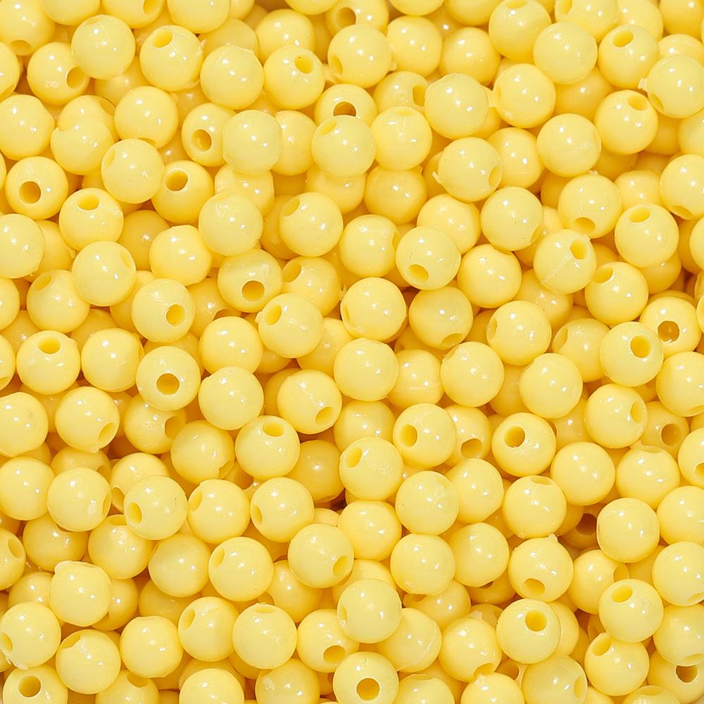 10g/lot 4mm Multicolor Acrylic Round Shape Loose Spacer Beads for Diy Handmade Necklace Earring Jewelry Making Accessories