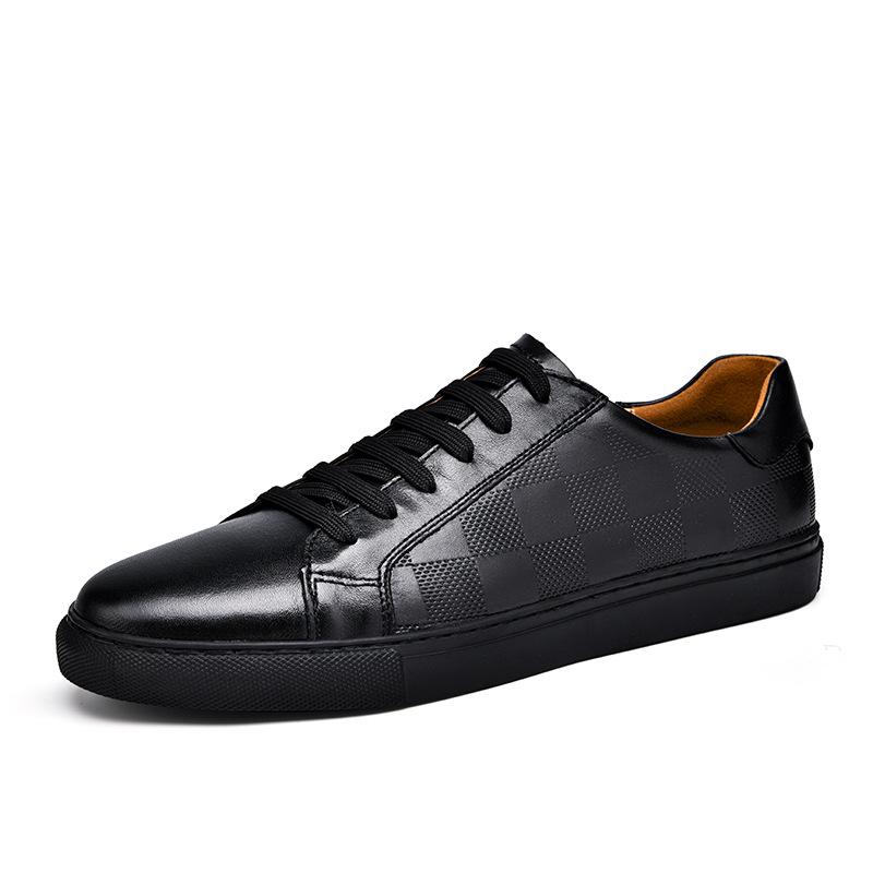 Cross-border Men s Embossed Leather Business Casual Shoes, Large Size, Retro Style, Spring/Autumn. 36