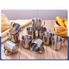 250ml Mini 304 Stainless Steel Cup, Simple Handheld Water & Mouthwash Cup for Household Use